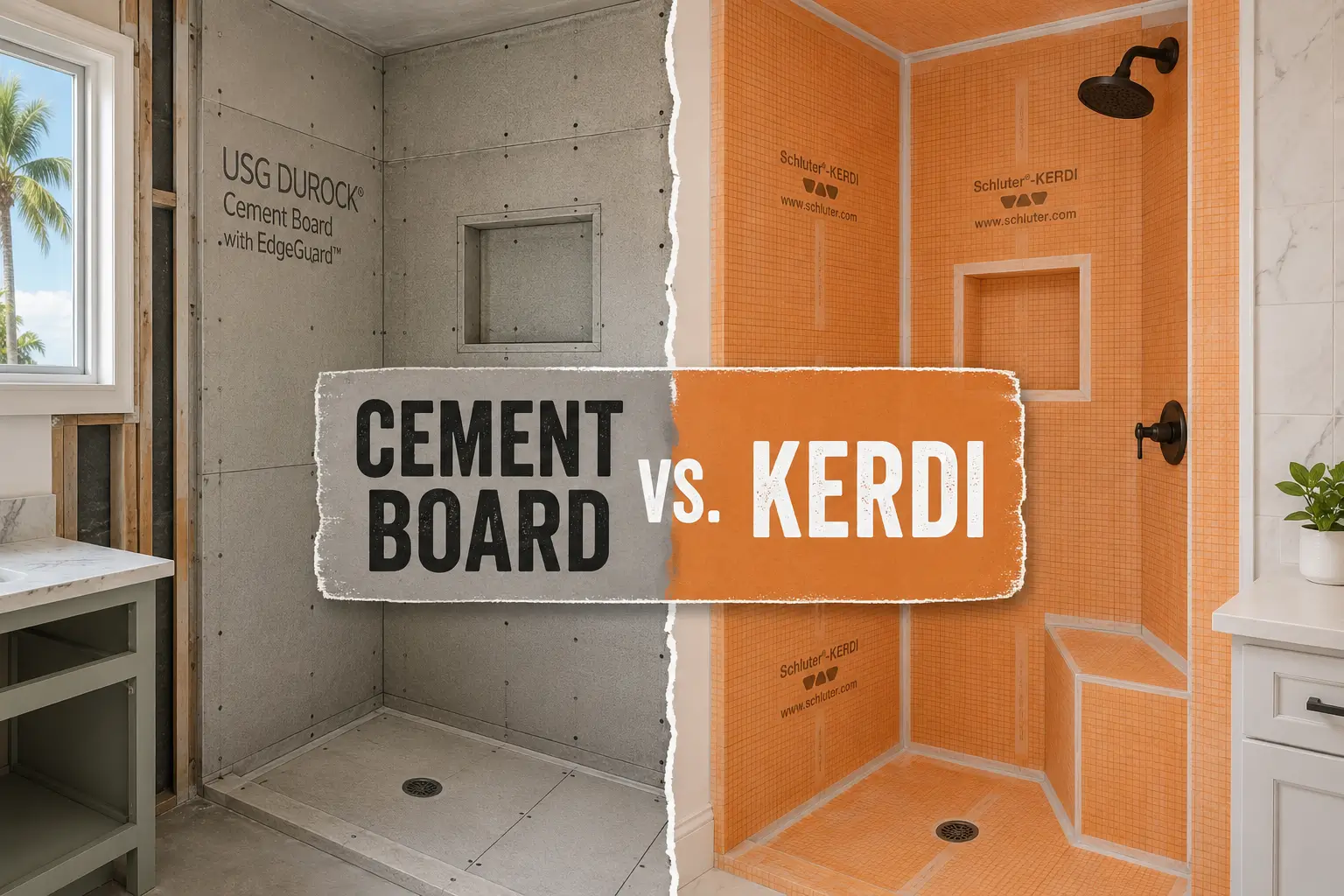 Cement Board vs KERDI What's the Difference