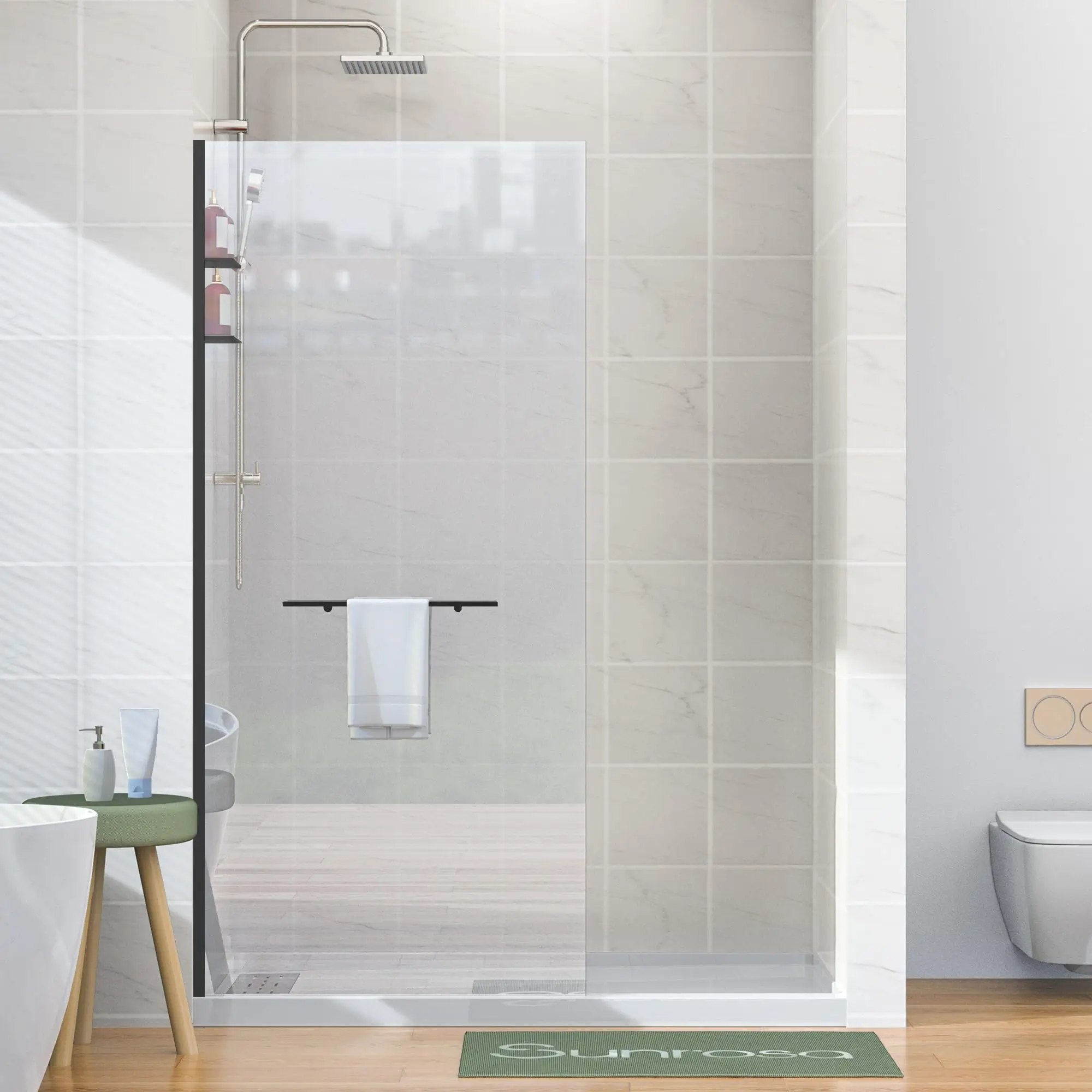 Frameless Glass bathroom ponte vedra fl