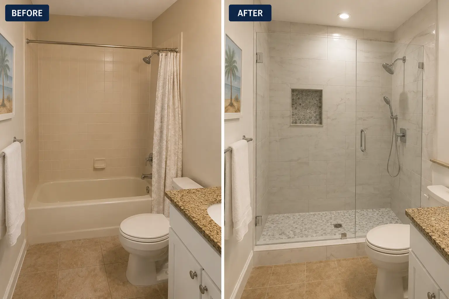 Shower remodel Jacksonville, FL